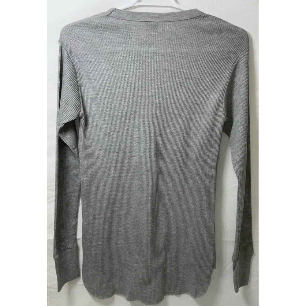NWOT Men's Northwest Blue Waffle Knit Thermal Underwear Shirt - Gray - XL